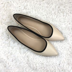 LOGO by Lori Goldstein Pointed Toe Ballerina Flats